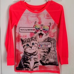 Justice sweatshirt with kittens